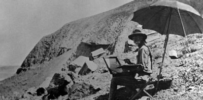 Leigh sketching in the Southwest. Leigh Collection, Gilcrease Museum, Tulsa.