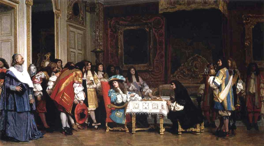 Jean-Léon Gérôme-Louis XIV and Moliere