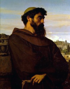Cabanel, Man Contemplating, A Young Roman Monk