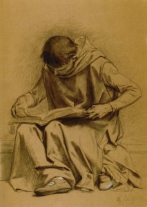 Cabanel, Monk Reading the Bible