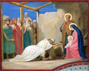 Adoration of the Magi, 1857, study