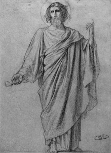 Mission of the Apostles, Christ drawing
