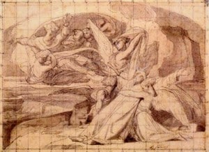 Cabanel Death of Moses squared Drawing