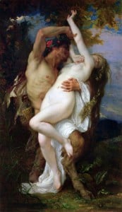 Cabanel Nymph Captured by a Satyr